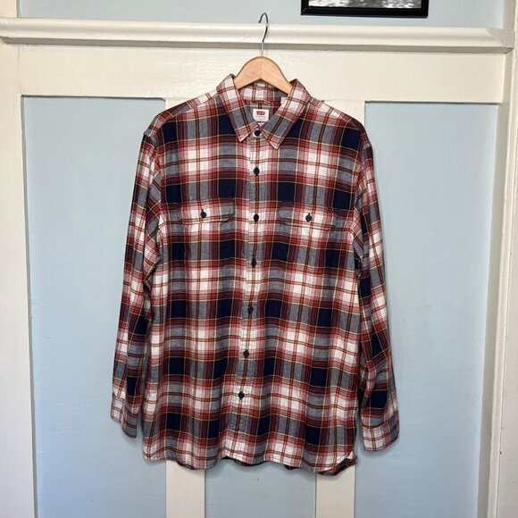 NWT Levi’s Plaid Flannel Button Front Shirt - Picture 1 of 7